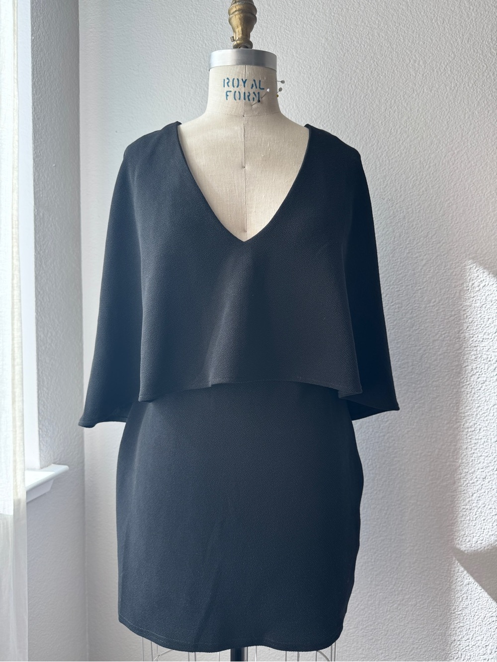 Little Black Cape Dress